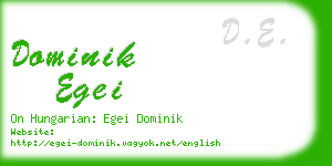 dominik egei business card